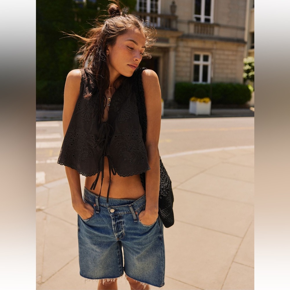 Free People Sweet Escape Top size S black